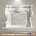 marble mantel with angel statues